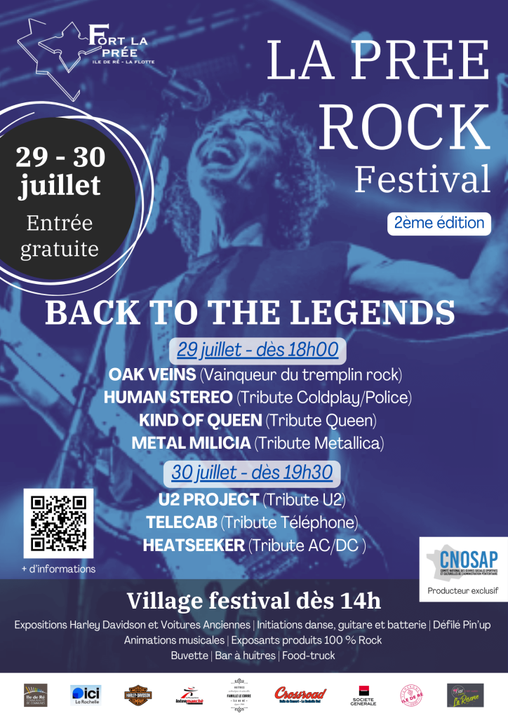 Affiche La Prée Rock Festival 2025 pour le web